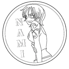 Nami, Anime coloring pages