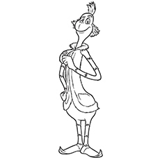 Ned McDodd by Dr. Seuss coloring page