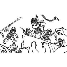 Gang In Action Ninjago Coloring Pages