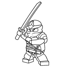 Kai In Action Ninjago Coloring Pages