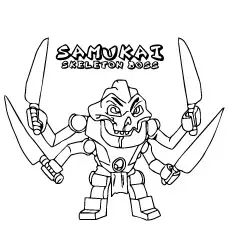 Samukai Skeleton Boss Ninjago Coloring Pages