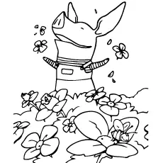 Olivia pig coloring page_image