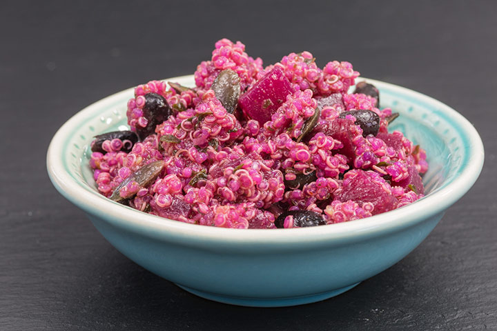 Pretty pink quinoa