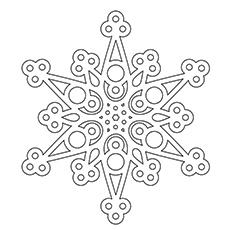 blank snowflakes coloring pages