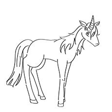 Ruva unicorn coloring pages