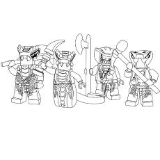 Serpentine, Ninjago coloring pages