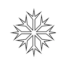 Sided snowflake coloring pages