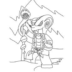 Slithraa ninjago coloring page