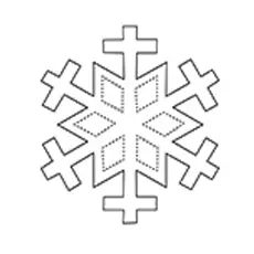 Snowflakes diamond coloring pages