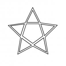 Star of David coloring page