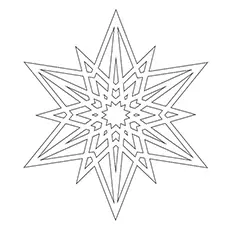 Star snowflake coloring pages