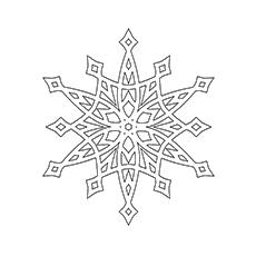 Sellar snowflake coloring pages