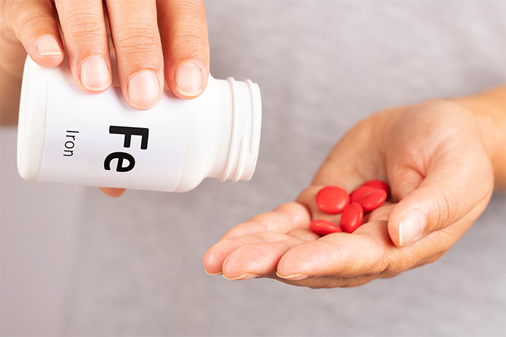 Take iron supplements as prescribed
