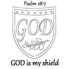 shield of faith coloring pages