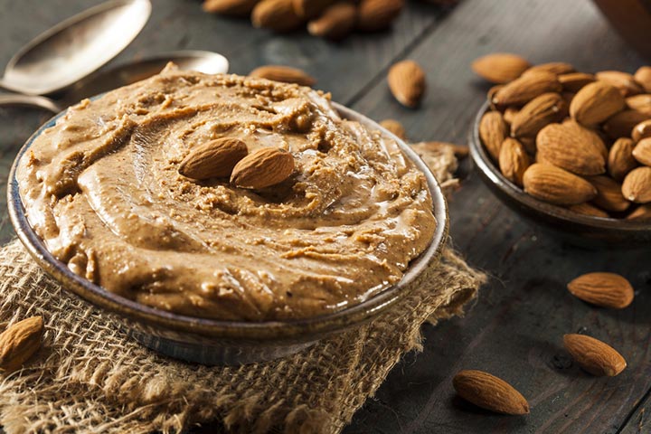 The chunky almond butter may cause a choking hazard to babies.