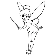 Tinker bell disney princess coloring pages