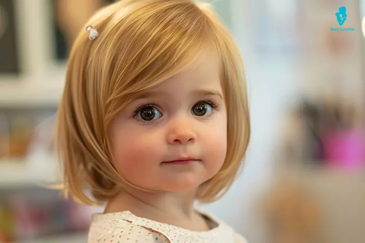 Toddler Girl Haircuts, Parted Side Bangs