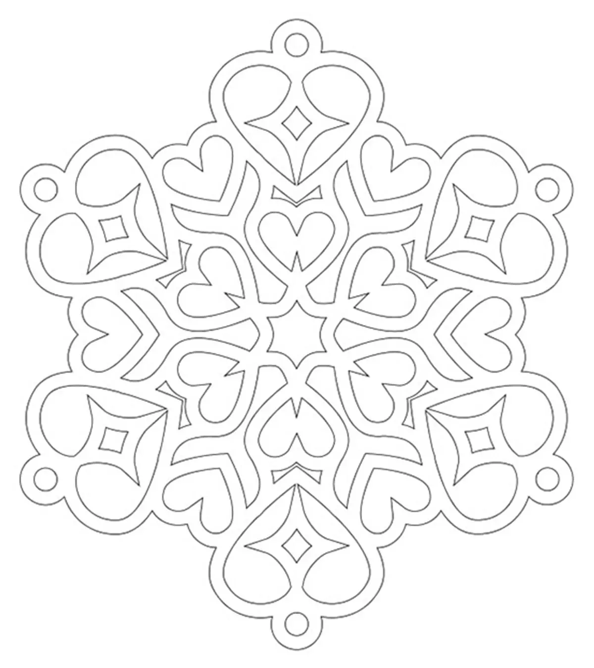 Top 20 Snowflake Coloring Pages For Your Little Ones