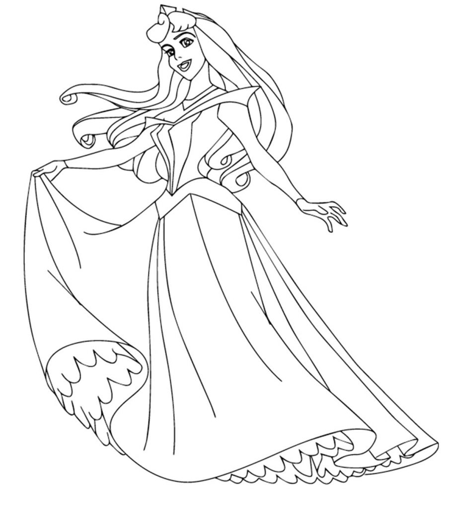 Top 20 Disney Princess Coloring Pages For Your Little Girl