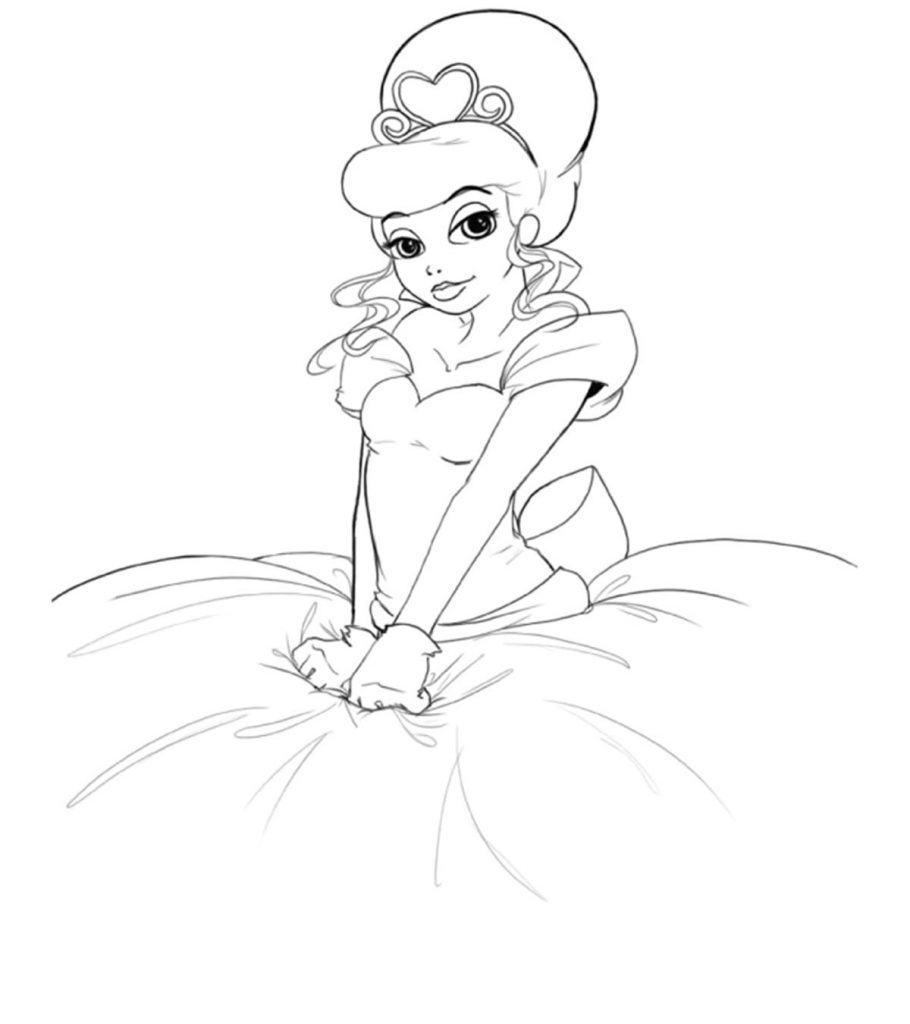 coloring book pages princesses
