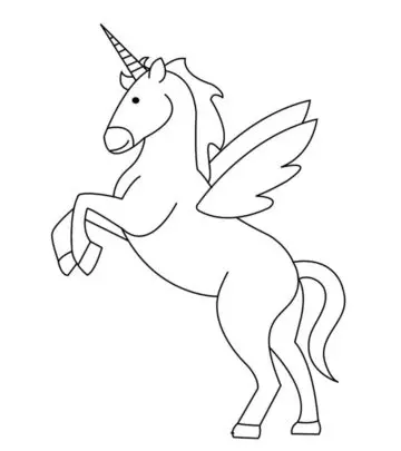 Top 50 Unicorn Coloring Pages For Toddlers