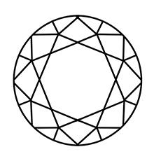 printable diamond coloring page