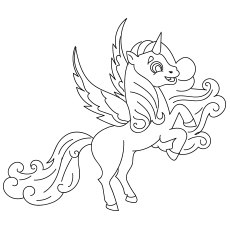 Pictures of unicorn coloring pages