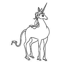 Unicorn from Daniels Dream Coloring Pages