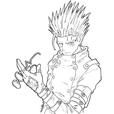 Vash the Stampede, Anime coloring pages