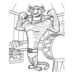 Macho Vitaly tiger coloring page