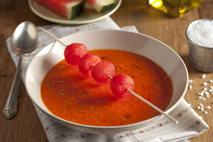 Soup of watermelon for babies