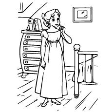 Wendy darling disney princess coloring pages