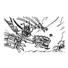 Lego Dragon Attack Ninjago Coloring Pages