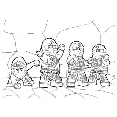 Lego Getting Ready For Fight Ninjago Coloring Pages