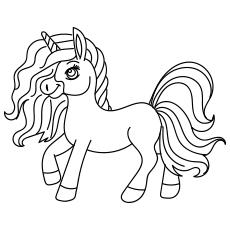 Rainbow unicorn coloring pages