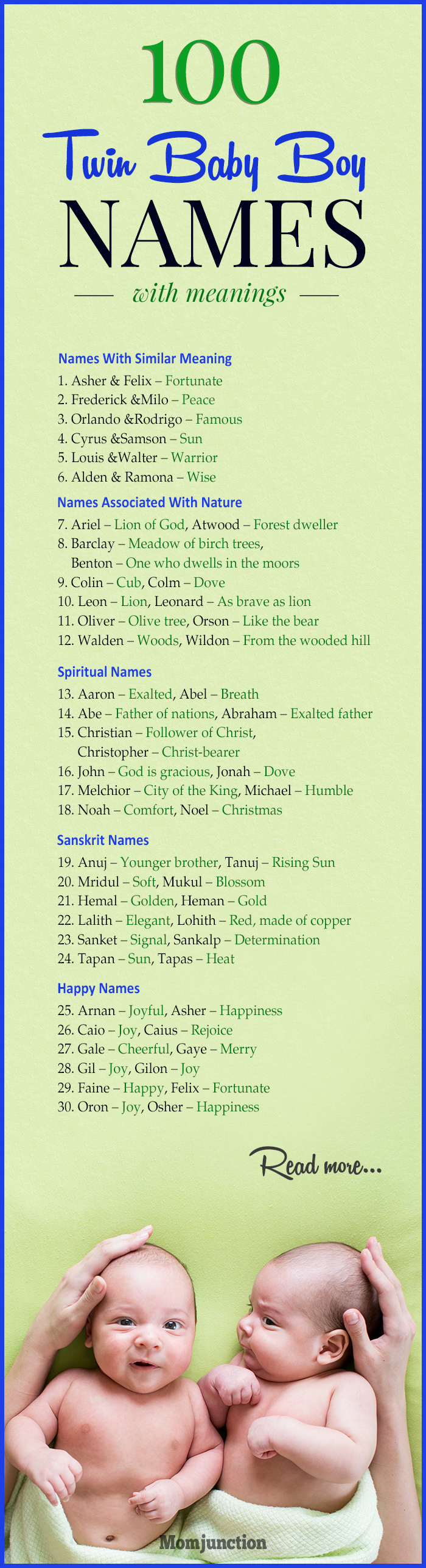 100 Best Twin Baby Boy Names With Meanings