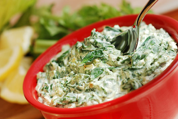 Creamy spinach, vegetable recipes for toddlers