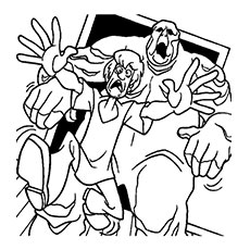 Halloween creature from chem lamb scooby doo coloring pages