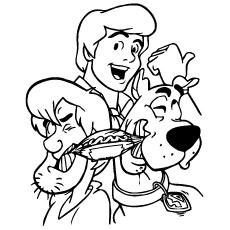 Disney shaggy fred scooby doo coloring pages