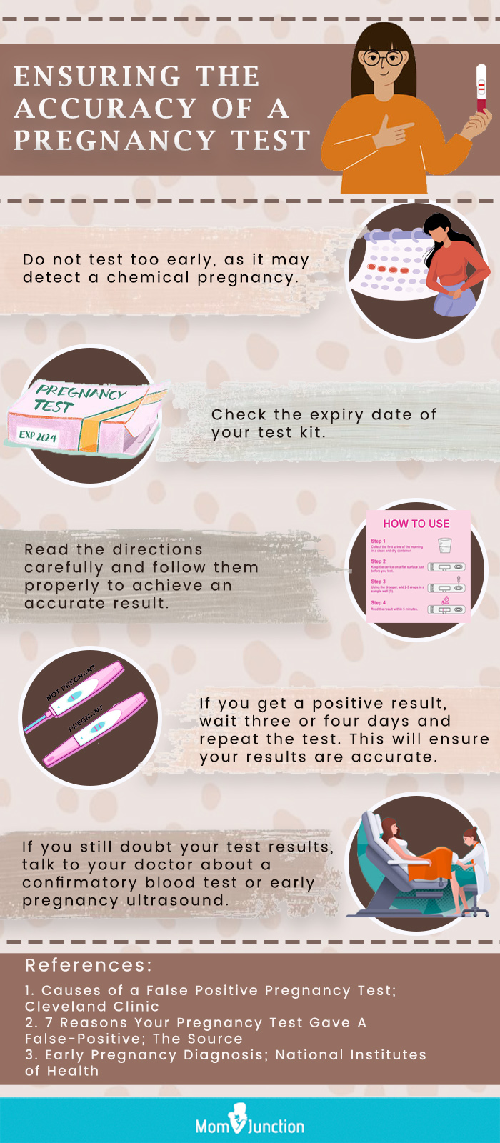 ensuring the accuracy of a pregnancy test (infographic)