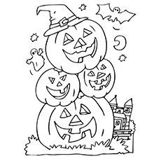 free printable coloring pages halloween pumpkin