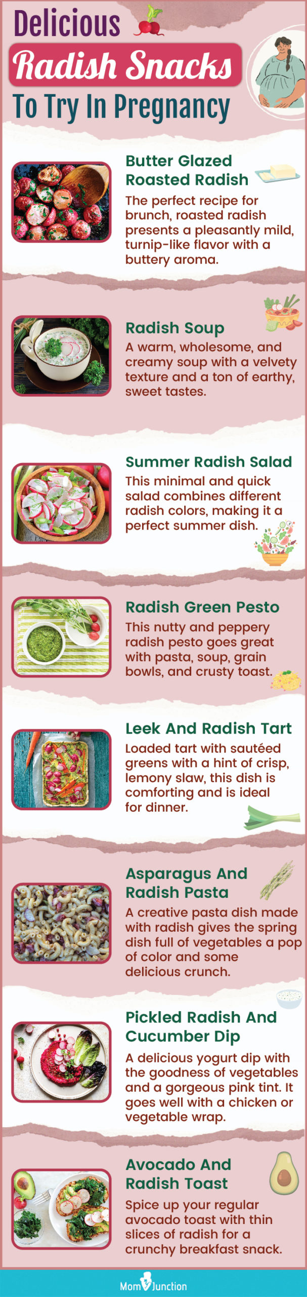 radish dishes to try during pregnancy (infographic)