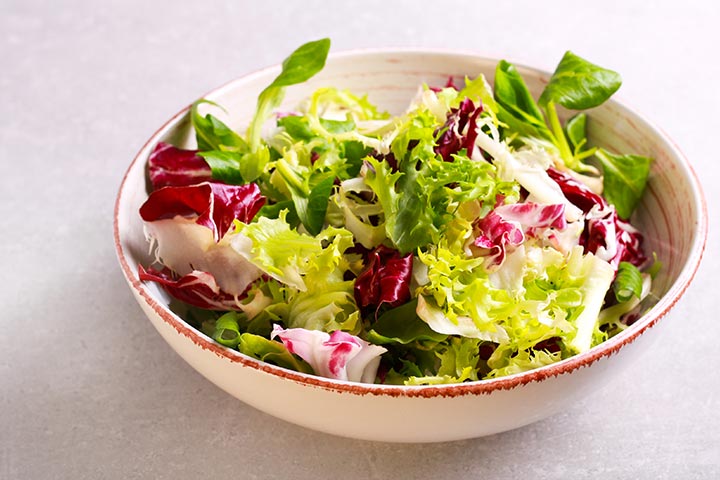 Salad to induce labor