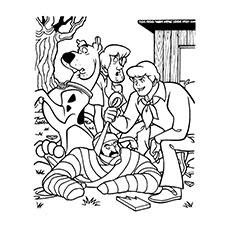 scooby doo mystery machine coloring pages