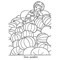 Pumpkin patch pumpkin coloring pages