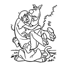 Shaggy and scooby doo coloring pages
