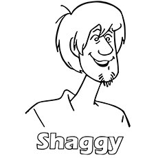 Printable shaggy scooby doo coloring pages