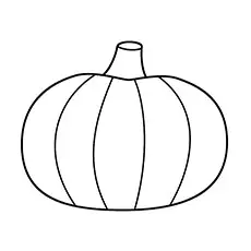 Simple pumpkin coloring pages