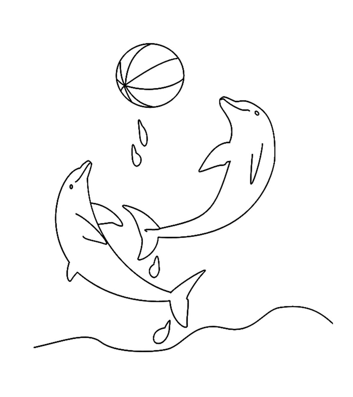 Printable Dolphin Coloring Pages 112 Practice Coloring Main