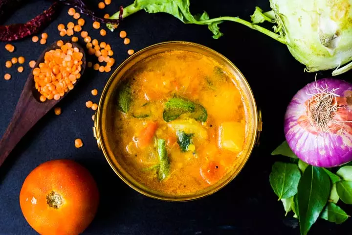 Turnip and lentil soup for babies